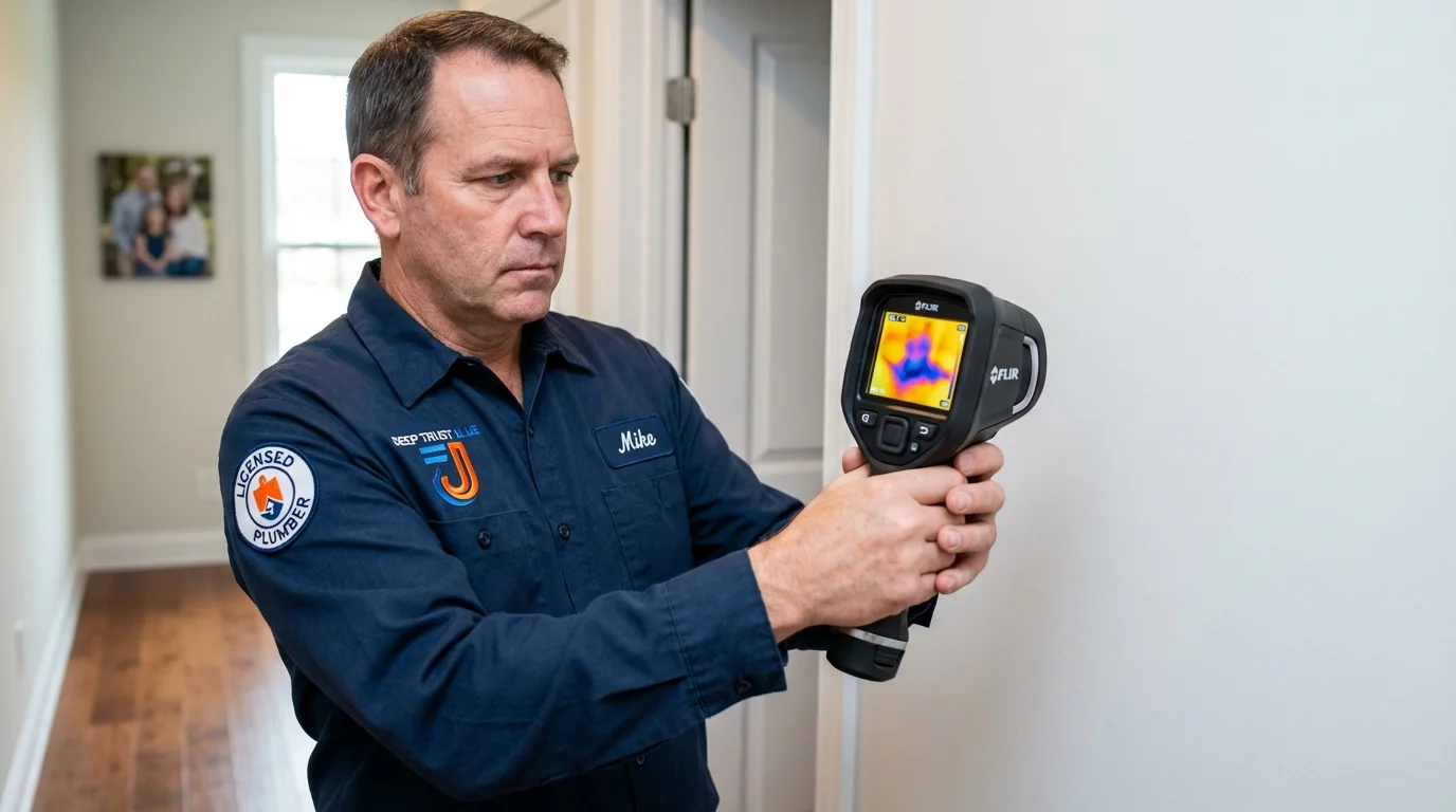 Thermal imaging leak detection by Johns Plumbing LLC in Quakertown
